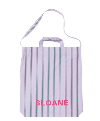 tbsパープルのストライプトートバッグ火曜ドラマ『西園寺さんは家事をしない』×SLOANE／トートバッグ