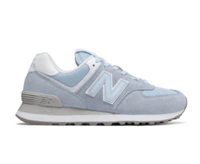 New Balance WL574ESCライトブルーのスニーカー