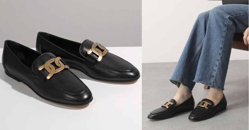 TOD'Sケイト レザー ローファー