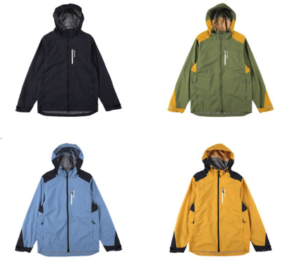 Marmot（マーモット）カーキxイエローのフーディージャケット