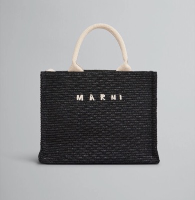 MARNI（マルニ）ブラックのロゴトートバッグ