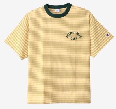 Champion（チャンピオン）イエローのボーダーTシャツ