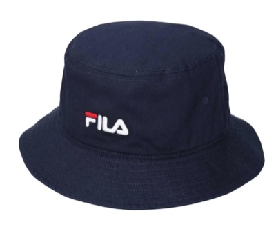 FILA（フィラ）ネイビーのバケットハット