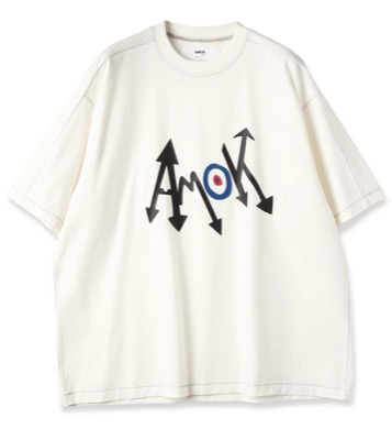 amok（アモク）ホワイトのロゴTシャツ