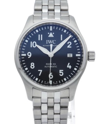 IWC（インターナショナルウォッチカンパニー）シルバーxネイビーの腕時計