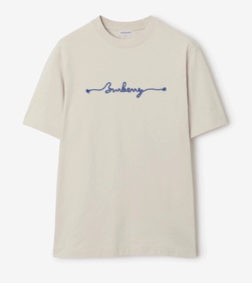 BURBERRY（バーバリー）ライトベージュのロゴTシャツ