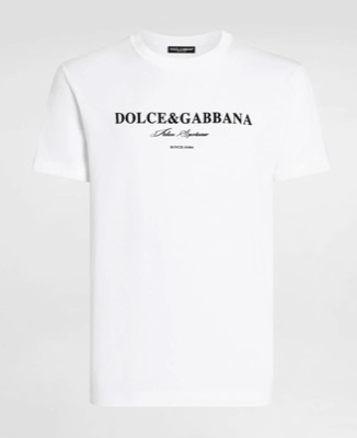 Dolce & Gabbana（ドルチェアンドガッバーナ）ホワイトのロゴTシャツ
