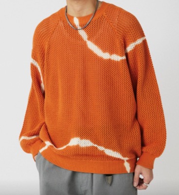 JOURNAL STANDARD relume（ジャーナルスタンダード レリューム）オレンジのループメッシュニット