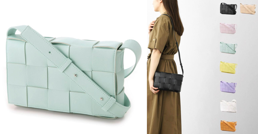 BOTTEGA VENETAライトブルーのボッテガ・ヴェネタのショルダーバッグ
