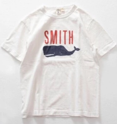 BARNS OUTFITTERS（バーンズアウトフィッターズ）ホワイトのプリントTシャツ