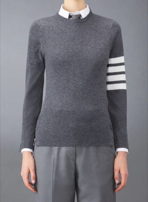 THOM BROWNE（トムブラウン）グレーのニット