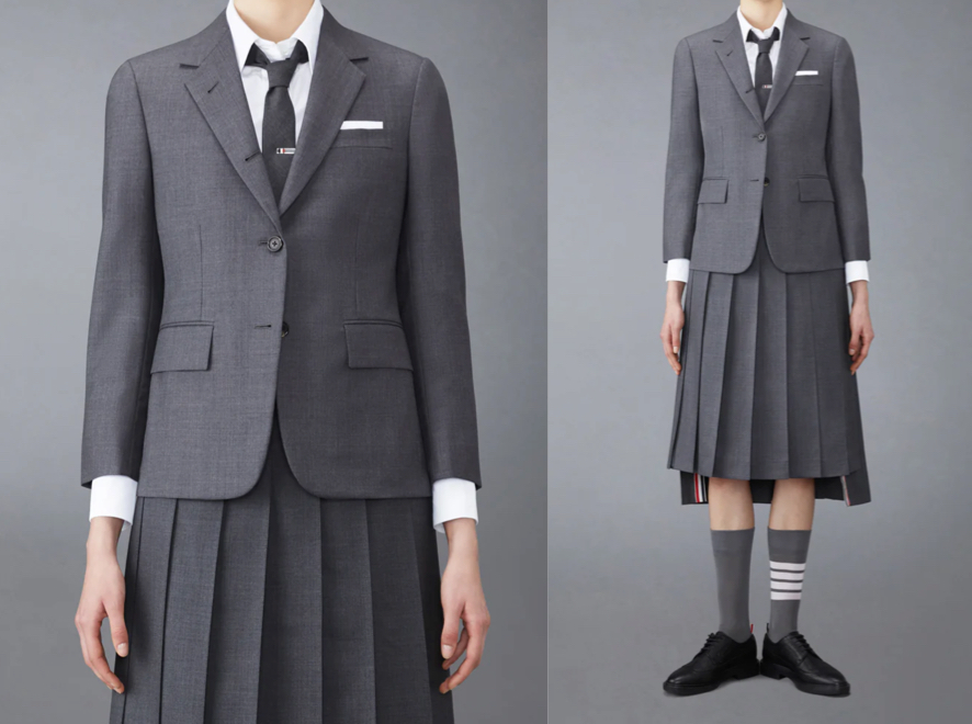 THOM BROWNE（トムブラウン）チャコールグレーのジャケット