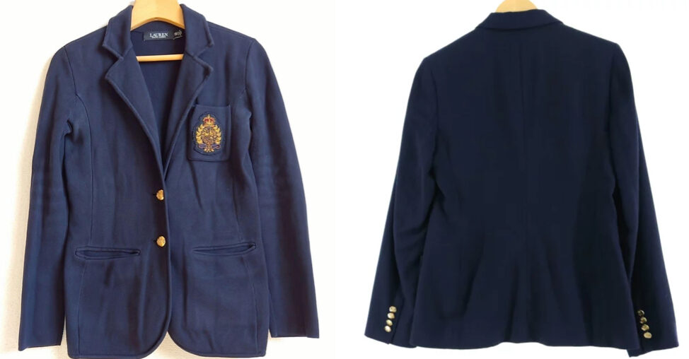 Ralph Lauren LAUREN ローレン 紺ブレザー テーラードジャケット
