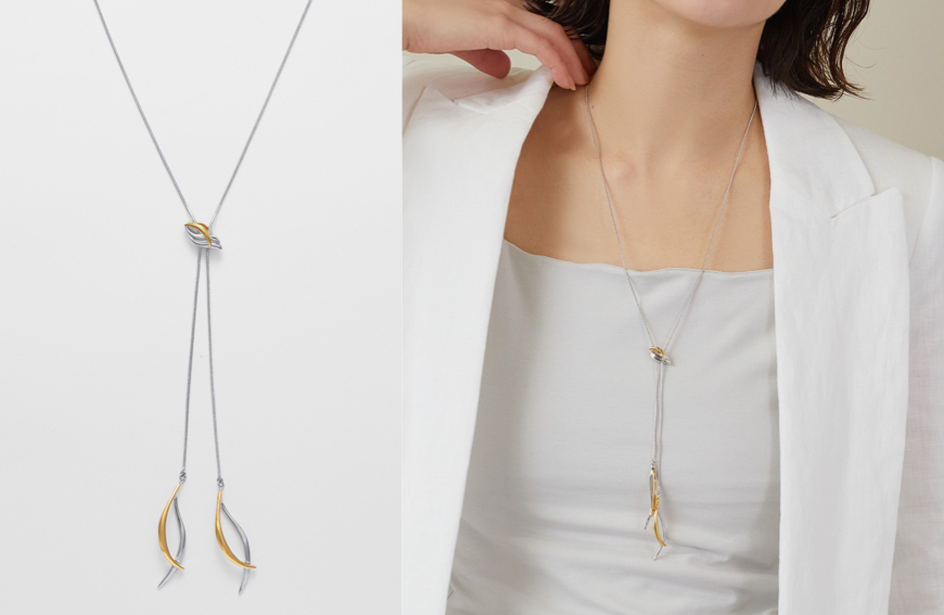 VENDOME BOUTIQUE（ヴァンドームブティック）シルバーxゴールドのネックレス