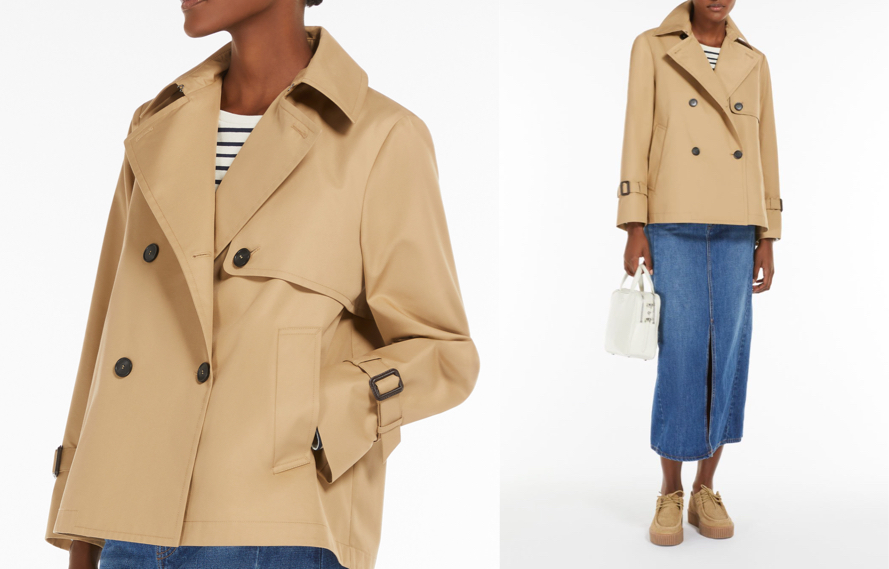 Weekend Max Mara（ウィークエンド　マックスマーラ）ベージュのショートトレンチコート