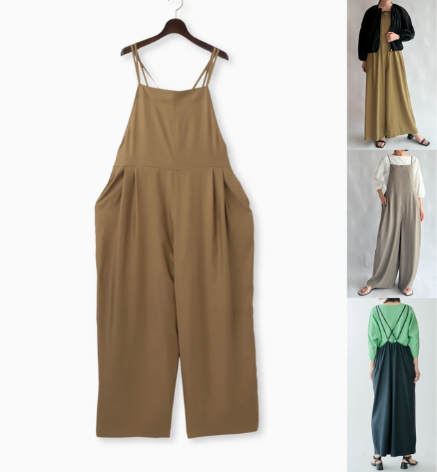  BRAHMINベージュのサロペット