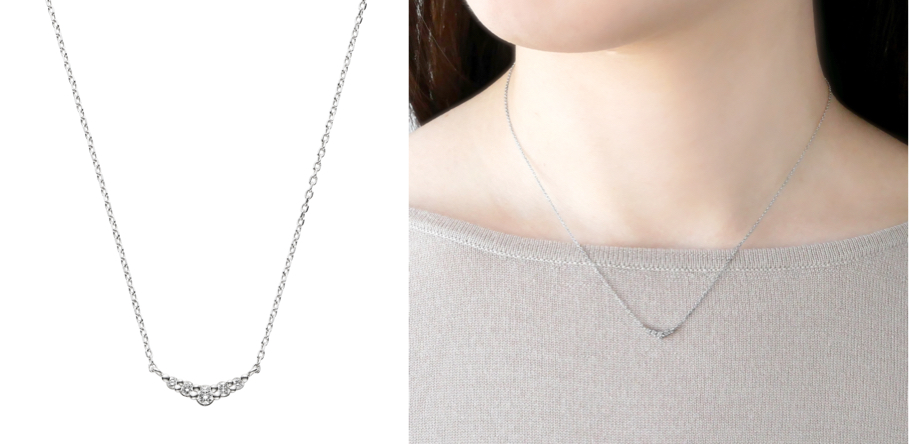 ヴァンドーム青山（Vendome Aoyama）シルバーxダイヤのネックレス