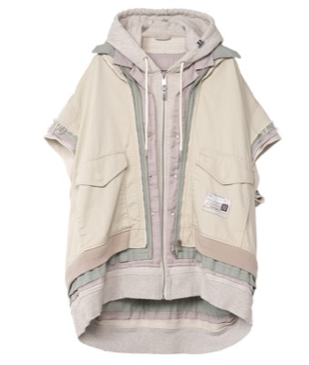 Maison MIHARA YASUHIRO（メゾン ミハラヤスヒロ）グレージュのレイヤードシャツ