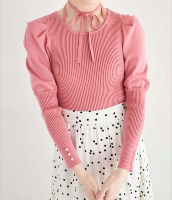 tocco closet（トッコクローゼット）ピンクのニット