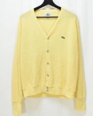 LACOSTE（ラコステ）イエローのカーディガン
