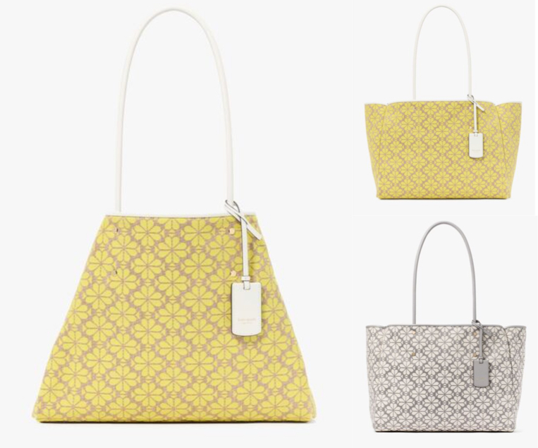 
kate spade new yorkイエローのフワラー柄バッグ