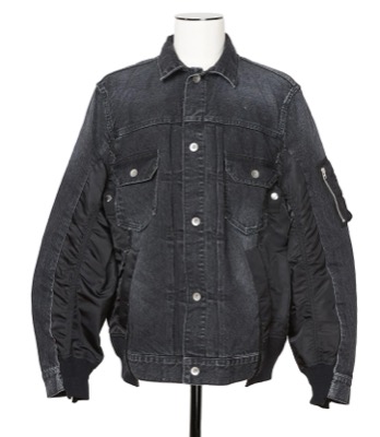 sacai（サカイ）ブラックのデニムジャケット