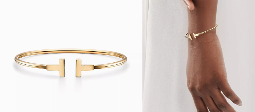 Tiffany & Co.（ティファニー）ゴールドのワイヤーブレスレット