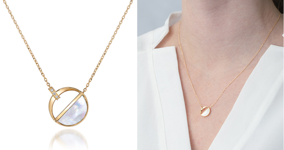 STAR JEWELRY（スタージュエリー）ゴールドのムーンネックレス