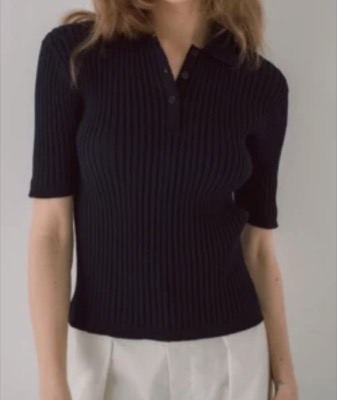 maison de Dolce.ブラックのポロニット