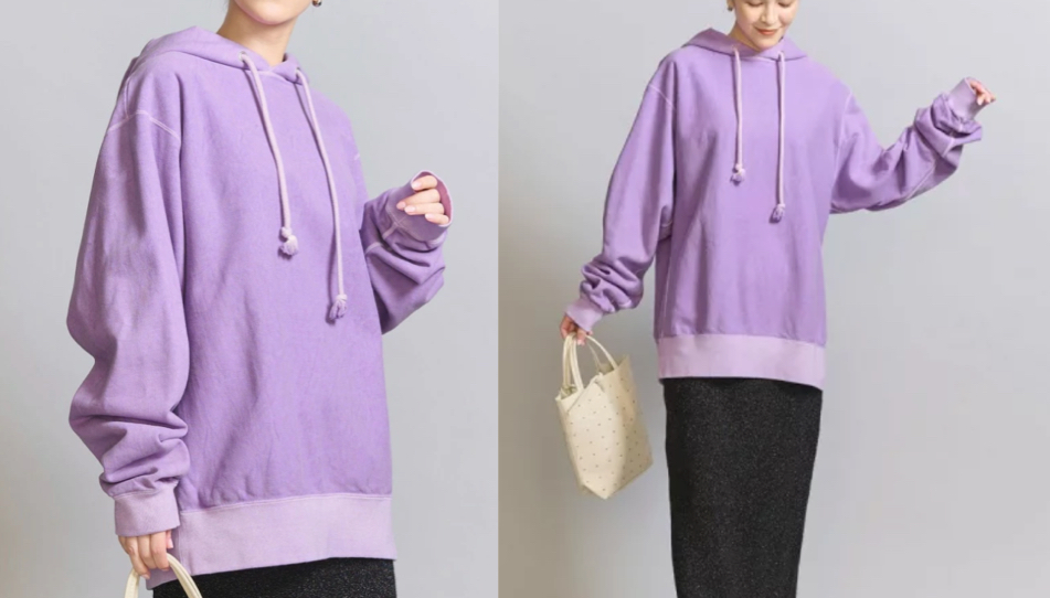 
BEAUTY&YOUTH UNITED ARROWS（ビューティー＆ユース　ユナイテッドアローズ）パープルのフーディパーカー