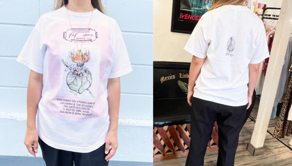 nifunifaプリント柄Tシャツ