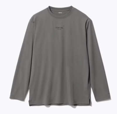 TENTIAL（テンシャル）グレーの長袖Tシャツ