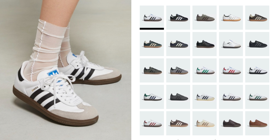 adidasホワイトのスニーカー