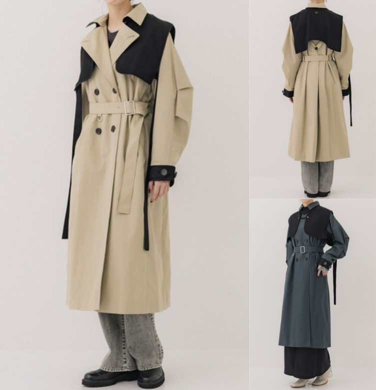 PUBLIC TOKYO  ベージュのトレンチコート