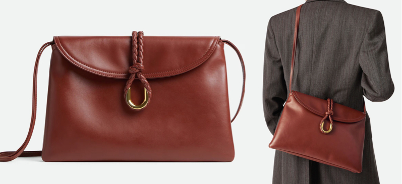 Bottega Veneta（ボッテガヴェネタ）ブラウンのクロスボディバッグ