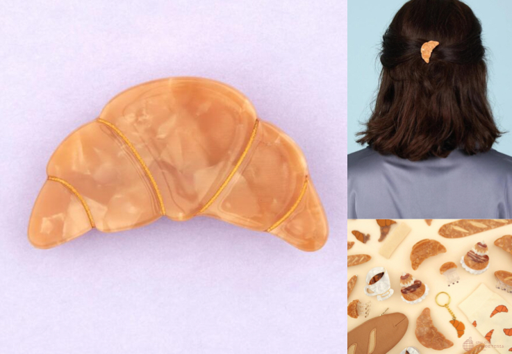 Coucou Suzette（ククシュゼット）クロワッサン型ヘアクリップ