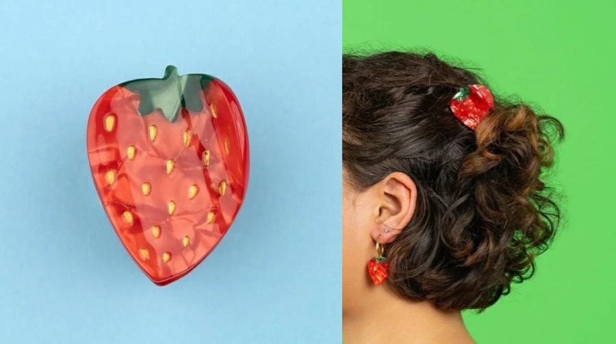 coucousuzette（ククシュゼット）いちごのヘアクリップ