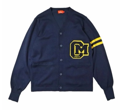 Cookman（クックマン）ネイビーのカーディガン