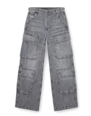 DIESEL（ディーゼル）グレーのデニムパンツ