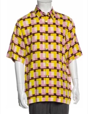 Dries Van Noten（ドリス・ヴァン・ノッテン）イエローのチェック柄シャツ