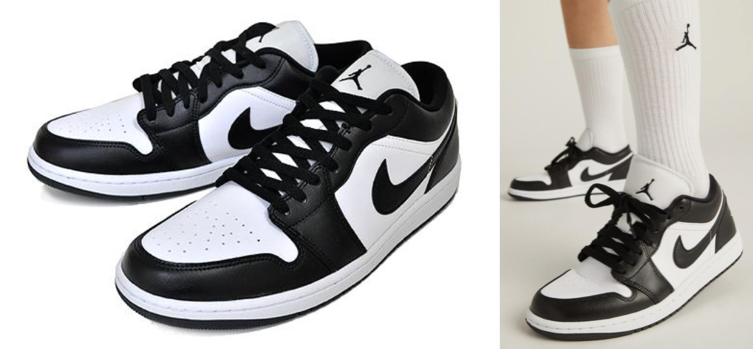 NIKE（ナイキ）ブラックxホワイトのスニーカー