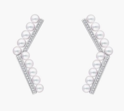 TASAKI（タサキ）シルバーバー&多連パールのイヤリング