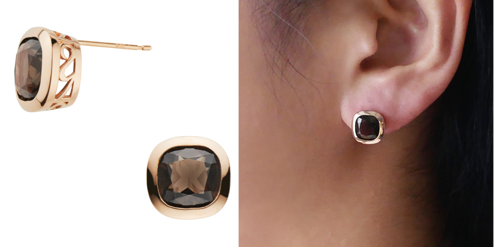 Vendome Aoyama（ヴァンドーム青山）ゴールドxブラックのピアス