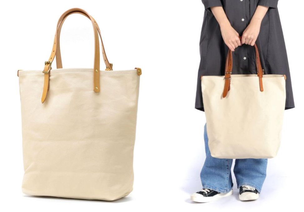 MASTER＆Co.（マスターアンドコー）ホワイトのレザーハンドルトートバッグ
