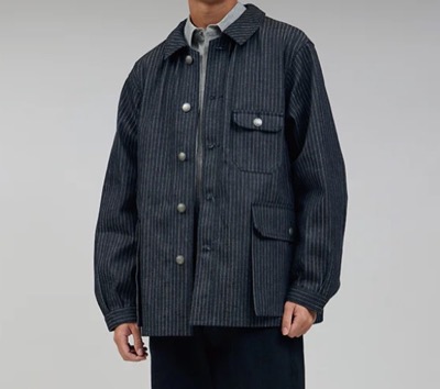 NIGEL CABOURN（ナイジェルケーボン）ボーダーデニムジャケット