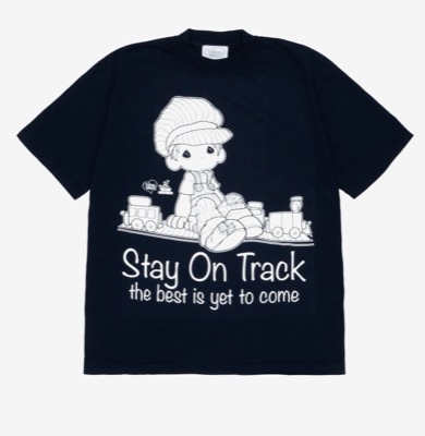 DOVER STREET MARKET GINZA（ドーバー ストリート マーケット ギンザ）ネイビーのプリントTシャツ