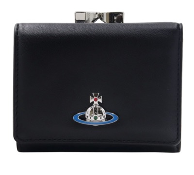 Vivienne Westwood（ヴィヴィアンウエストウッド）ブラックの三つ折り財布