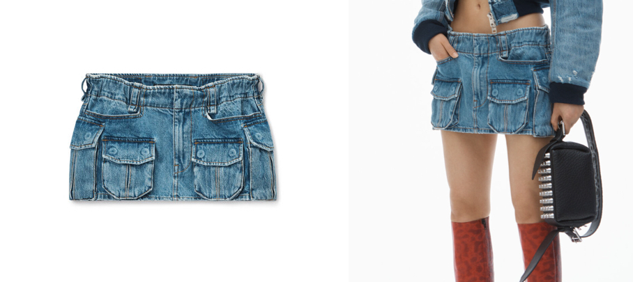 alexanderwang（アレキサンダーワン）ブルーのデニムミニスカート
