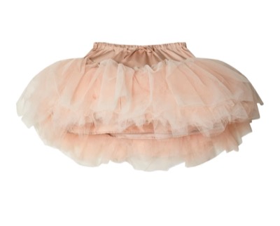 Simone Rocha（シモーンロシャ）ピンクベージュのチュールミニスカ