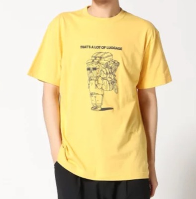 gym master（ジムマスター）イエローのプリントTシャツ